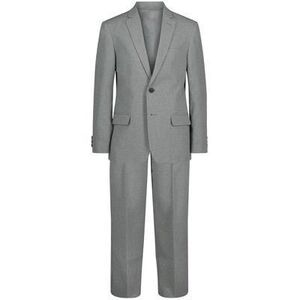 Nautica Big Boys Heather Poplin Suit,‎ 2 Piece Set - Light Gray Size 12
